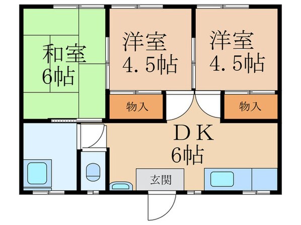 下原アパートの物件間取画像